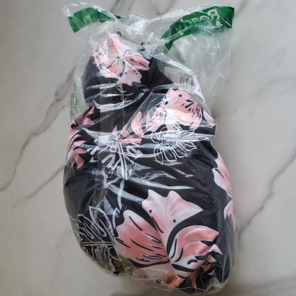 Zando Tankini Two Piece Swimwear Flouncy Top High Waisted Bottom Floral Size XXL - Picture 16 of 16